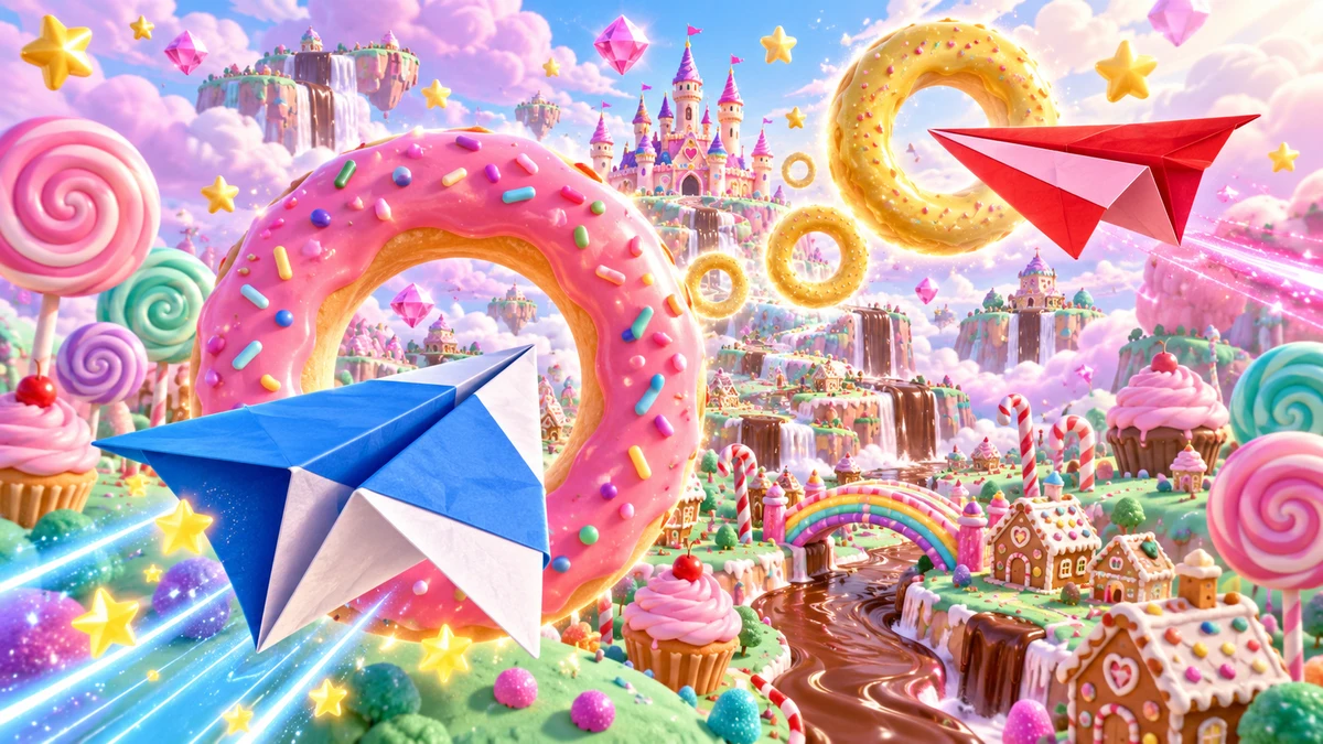 Candy Kingdom Paper Plane 3D