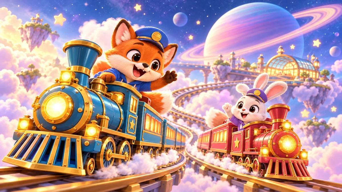 Cosmic Train Race 3D