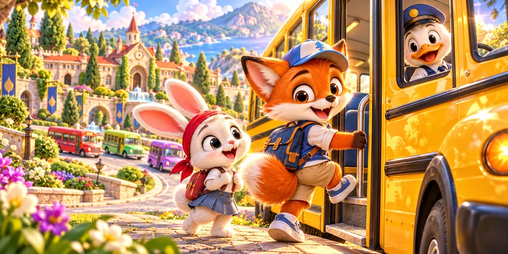 School Bus Shuffle 3D