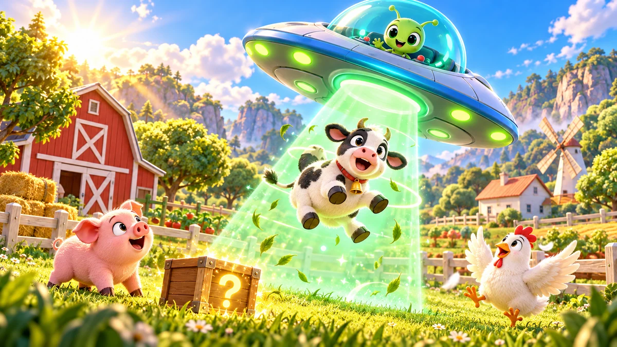 UFO Beam Up 3D